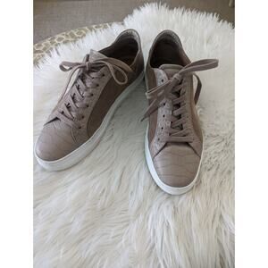 M. GEMI Shoes (EU 42 US 11) sneakers Taupe Leather And Suede